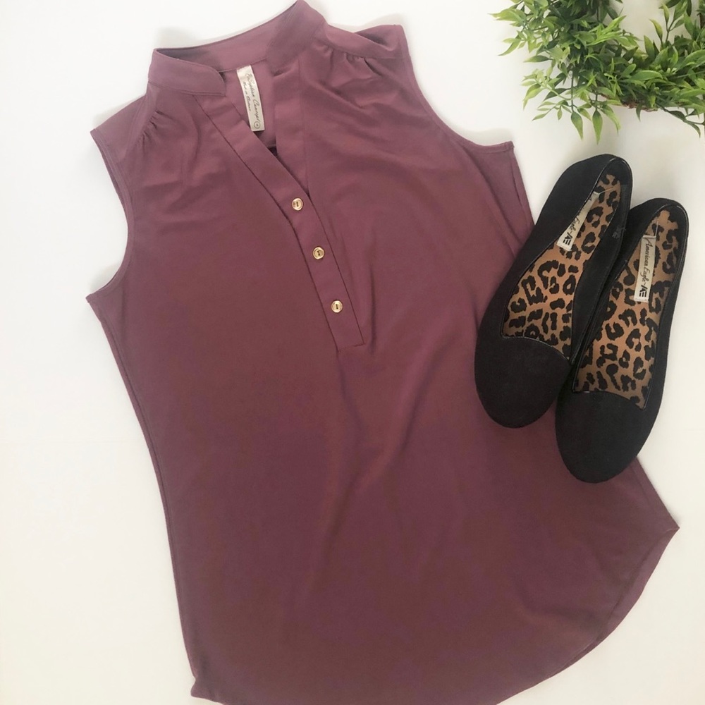 Mauve Sleeveless Blouse | Small